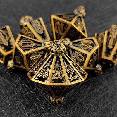 Bird Cage Hollow Multi Face Metal Dice Of Bade Gate Dungeon E DND#RPG