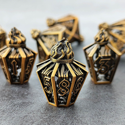Bird Cage Hollow Multi Face Metal Dice Of Bade Gate Dungeon E DND#RPG