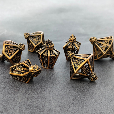 Bird Cage Hollow Multi Face Metal Dice Of Bade Gate Dungeon E DND#RPG