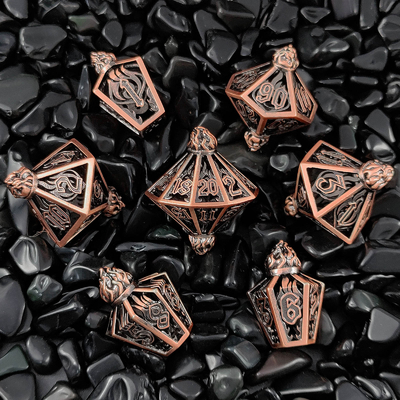 Bird Cage Hollow Multi Face Metal Dice Of Bade Gate Dungeon E DND#RPG