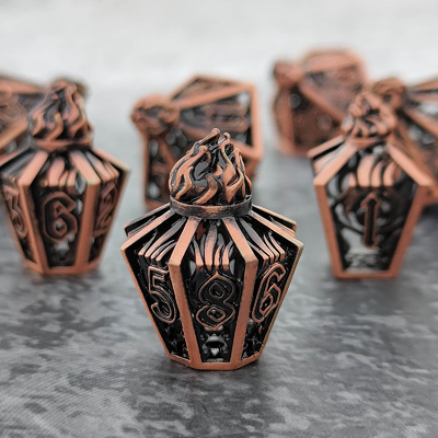 Bird Cage Hollow Multi Face Metal Dice Of Bade Gate Dungeon E DND#RPG