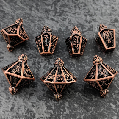 Bird Cage Hollow Multi Face Metal Dice Of Bade Gate Dungeon E DND#RPG