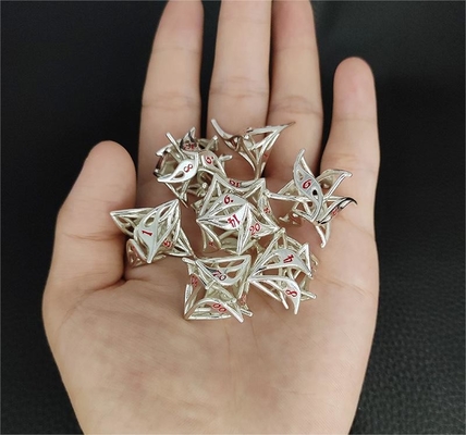 Geely fiore vuoto metallo dadi set RPG drago e dungeon DND