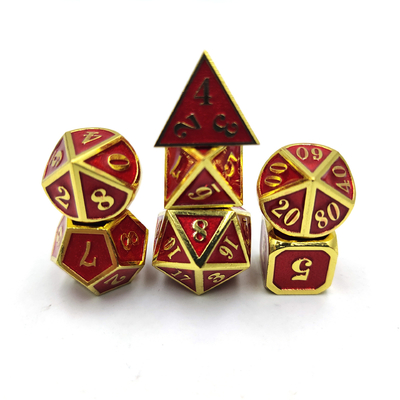 DND RPG Mini Metal Dice Running Group Game Per giochi da tavolo Multi -Face