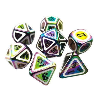 Massello colorato di dadi di metallo Set di spada elettrica Craft Drago e Dungeon