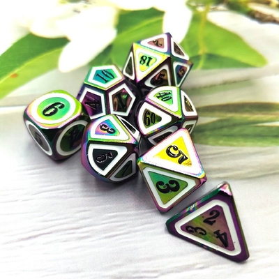Massello colorato di dadi di metallo Set di spada elettrica Craft Drago e Dungeon