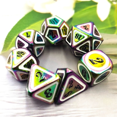 Massello colorato di dadi di metallo Set di spada elettrica Craft Drago e Dungeon
