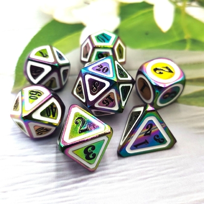 Massello colorato di dadi di metallo Set di spada elettrica Craft Drago e Dungeon