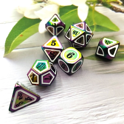 Massello colorato di dadi di metallo Set di spada elettrica Craft Drago e Dungeon