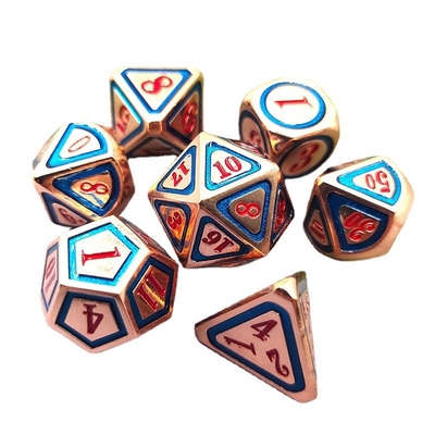 DND RPG Solid Metal Dice Suits Tecnologia di nuoto elettrico Terra errante