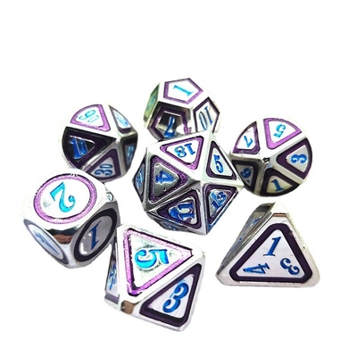 DND RPG Solid Metal Dice Suits Tecnologia di nuoto elettrico Terra errante