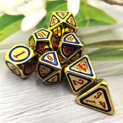 DND RPG Solid Metal Dice Suits Tecnologia di nuoto elettrico Terra errante