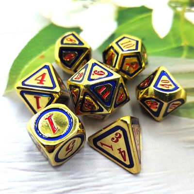 DND RPG Solid Metal Dice Suits Tecnologia di nuoto elettrico Terra errante