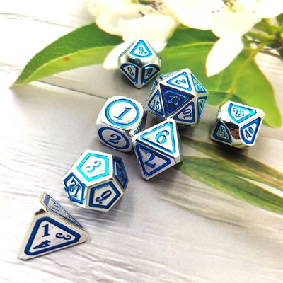 DND RPG Solid Metal Dice Suits Tecnologia di nuoto elettrico Terra errante