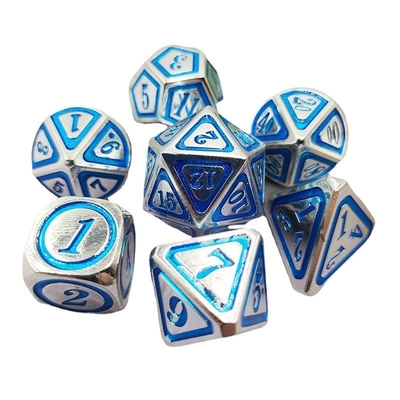 DND RPG Solid Metal Dice Suits Tecnologia di nuoto elettrico Terra errante