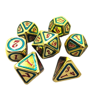 DND RPG Solid Metal Dice Suits Tecnologia di nuoto elettrico Terra errante