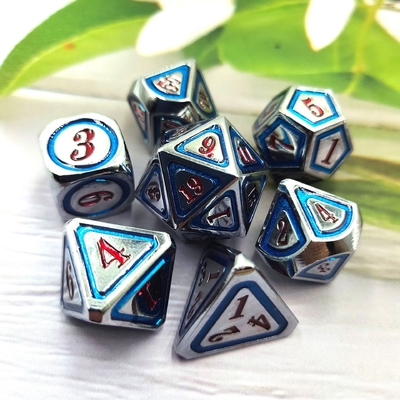 DND RPG Solid Metal Dice Suits Tecnologia di nuoto elettrico Terra errante