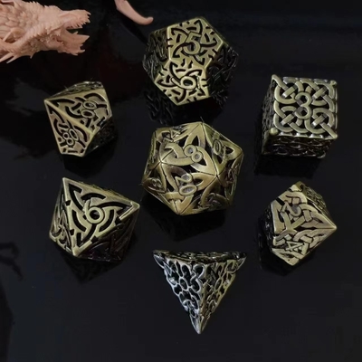 Intertwined Hollow DND RPG Metal Dice Dragon e Underground City Board Game