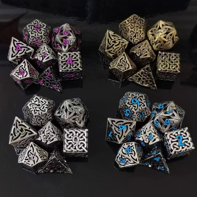 Intertwined Hollow DND RPG Metal Dice Dragon e Underground City Board Game