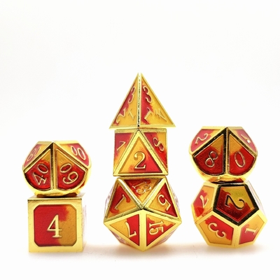 Colore di smalto artigianale Dici di metallo massello Dragon And Board Game DND RPG