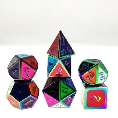 Colore di smalto artigianale Dici di metallo massello Dragon And Board Game DND RPG