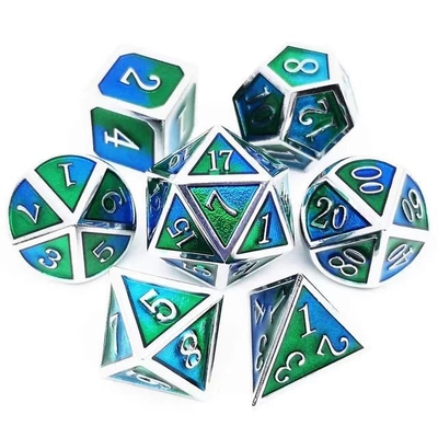 Colore di smalto artigianale Dici di metallo massello Dragon And Board Game DND RPG