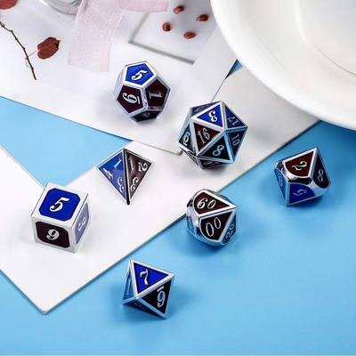 Colore di smalto artigianale Dici di metallo massello Dragon And Board Game DND RPG