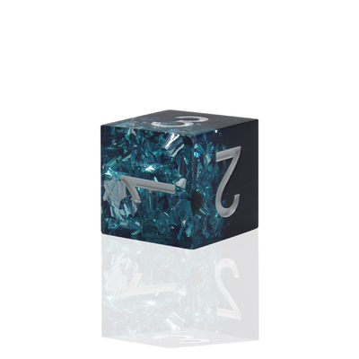 Blu Nero Resina Materiale Dici Set Dragone E Dungeon poliedrico