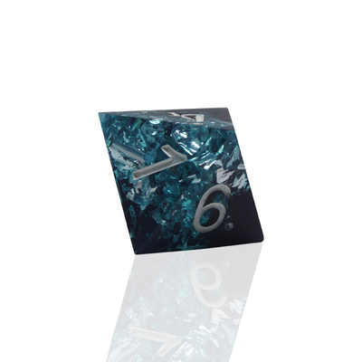 Blu Nero Resina Materiale Dici Set Dragone E Dungeon poliedrico