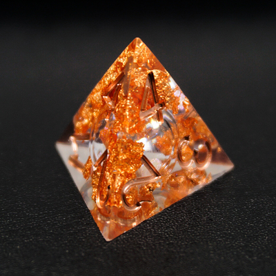 Yellow Flurry Line RPG Resin Dice Set Krusu DND per regali e collezioni