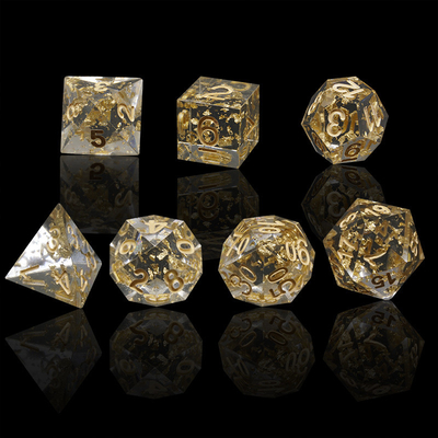 Articoli artigianali di carta d'oro Resina RPG Dici Set Dragone E Doto#Dnd#Rpg#Coc