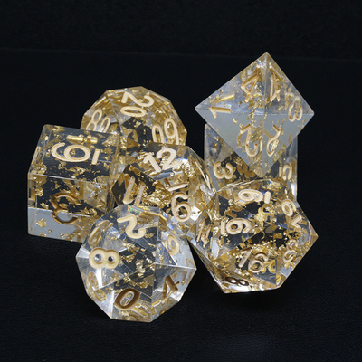 Articoli artigianali di carta d'oro Resina RPG Dici Set Dragone E Doto#Dnd#Rpg#Coc