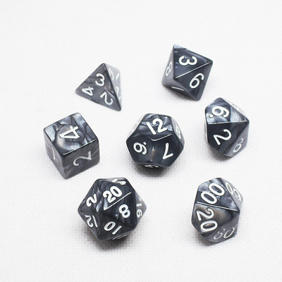 Set di dadi in resina a colori diversi#Rpg#Dnd#Coc Marmo Modello Preminum e lusso