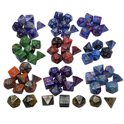 Set di dadi in resina a colori diversi#Rpg#Dnd#Coc Marmo Modello Preminum e lusso