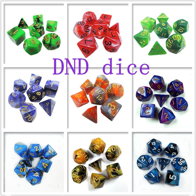 Set di dadi in resina a colori diversi#Rpg#Dnd#Coc Marmo Modello Preminum e lusso