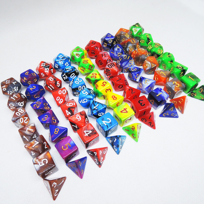 Set di dadi in resina a colori diversi#Rpg#Dnd#Coc Marmo Modello Preminum e lusso