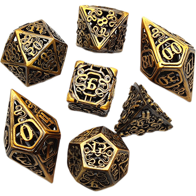 Chongtian Snake Set di dadi di metallo cavo Multi-faccettato #Dnd#Rpg#Coc