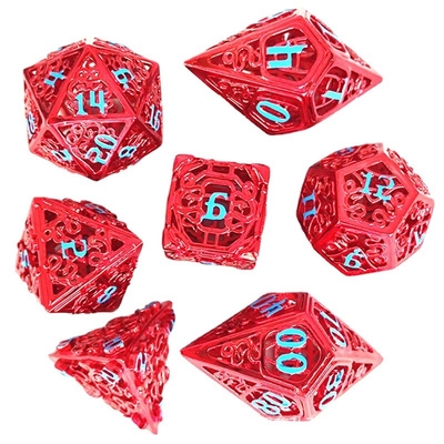 Chongtian Snake Set di dadi di metallo cavo Multi-faccettato #Dnd#Rpg#Coc