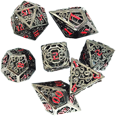 Chongtian Snake Set di dadi di metallo cavo Multi-faccettato #Dnd#Rpg#Coc