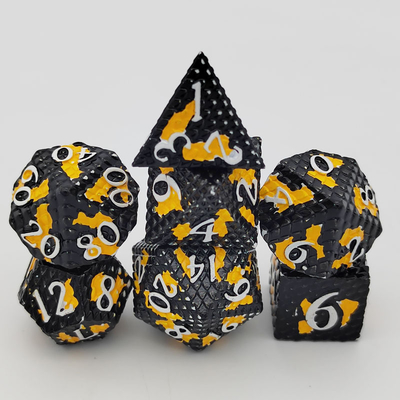 Python Texture Metal Dice Set Multi Face Desktop Game#Dnd#Coc