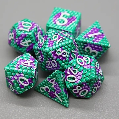 Python Texture Metal Dice Set Multi Face Desktop Game#Dnd#Coc