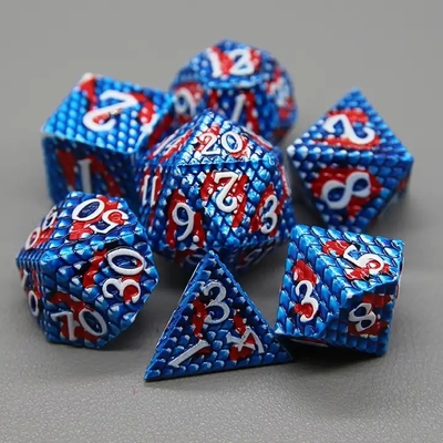 Python Texture Metal Dice Set Multi Face Desktop Game#Dnd#Coc