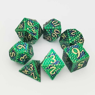 Python Texture Metal Dice Set Multi Face Desktop Game#Dnd#Coc