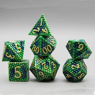 Python Texture Metal Dice Set Multi Face Desktop Game#Dnd#Coc