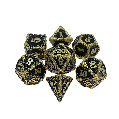 Red Tree Vine Metal Multi -Face Dice Collection Gioco di scrivania Dnd&amp;Rpg&amp;Coc