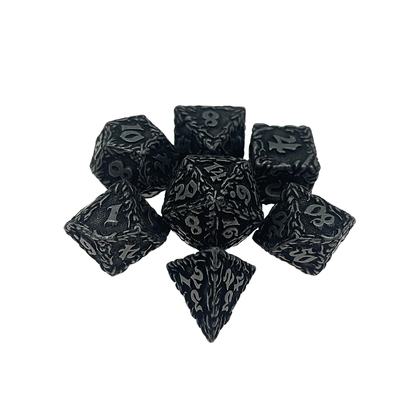 Red Tree Vine Metal Multi -Face Dice Collection Gioco di scrivania Dnd&amp;Rpg&amp;Coc