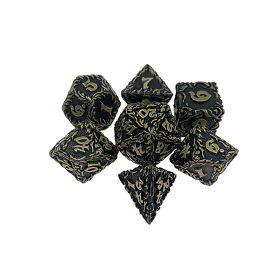 Red Tree Vine Metal Multi -Face Dice Collection Gioco di scrivania Dnd&amp;Rpg&amp;Coc