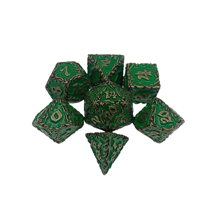 Red Tree Vine Metal Multi -Face Dice Collection Gioco di scrivania Dnd&amp;Rpg&amp;Coc