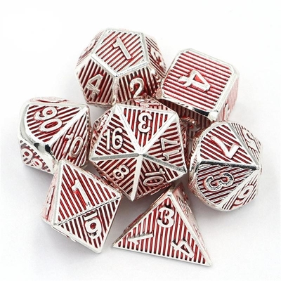 Vertical Metal Multi Face Dice Desktop Game Dnd Rpg Coc Colore bronzo