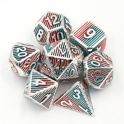 Digital Metal RPG Dice Color Verticale Strip Dnd Coc Stile di lusso